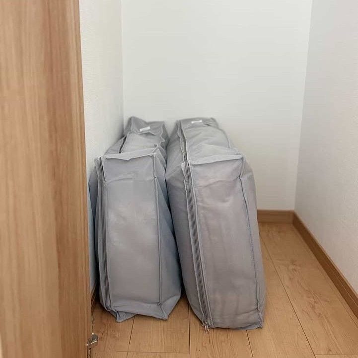 布団収納のストレスをまたひとつ解決！整理上手なインスタグラマーさんも褒めた『自立する』圧縮袋