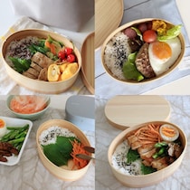 600mlの小判型、ゆったり詰められて食洗機も可能な「曲げわっぱ弁当」で、暑い季節も安心＆美味しく