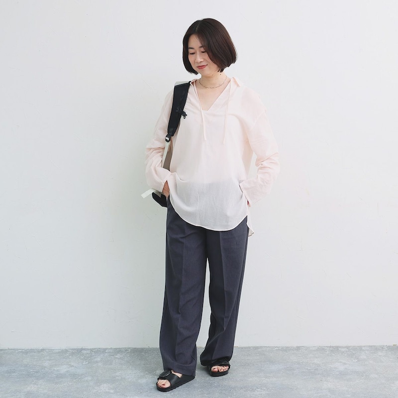 すっきり美ワイドで叶える、きちんと見え。スタッフいち推し、お仕事パンツを着回し