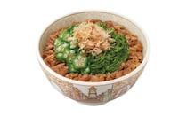すき家、ねばとろ食感の「めかぶオクラ牛丼」を今年も販売