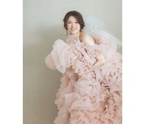松村沙友理、チュールたっぷりのピンクドレスで華やかな姿公開「ドレス姿が素敵過ぎる」