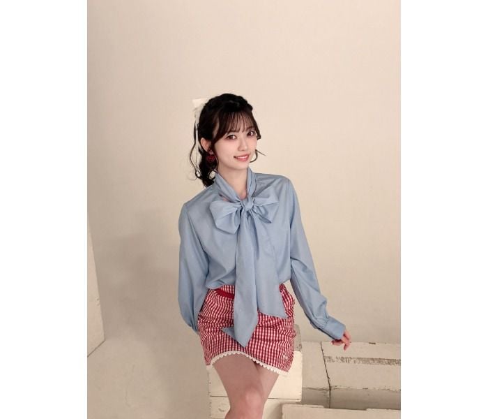 高嶺のなでしこ・星谷美来、小顔きわだつポニテ×レトロファッションを披露