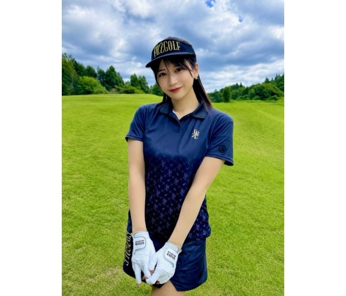 桜りん、長脚スラリ！清楚なゴルフウェア姿にファン「可愛すぎる〜」の声