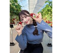ファン「狩られたい」松本みいな、キュートすぎるいちご狩りショットを投稿！