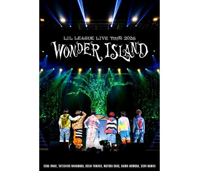 7月29日発売メンバー完全プロデュースの「LIL LEAGUE LIVE TOUR 2026 Wonder Island」LIVE Blu-ray のジャケット写真公開