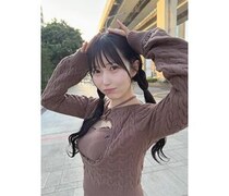 煌めき☆アンフォレント・藤宮もな、ガーリーなニットファッションで可愛さMAX！！