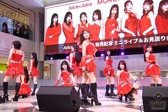 【写真特集】Juice=Juice、サンシャインシティ噴水広場にてイベント開催で 「盛れ!ミ・アモーレ」披露で圧巻のパフォーマンス!
