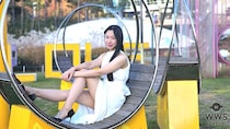 【写真特集】Asia Model Festival出演モデル・木村真奈美、 白のスリットドレスから美脚を披露！
