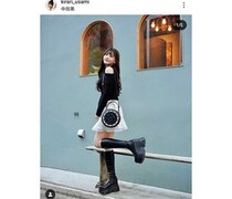 早稲田大学卒モデル・宇佐神 星、ほっそり美脚のオシャレコーデにファン絶賛