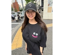 水咲優美、スライムがキュートなTシャツスタイルを披露