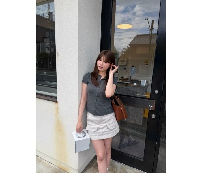 古田愛理、ミニスカコーデでキュートな装い!ファン歓喜「めちゃくちゃ可愛い」