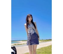 「美少女感たまらない」黒嵜菜々子、小顔きわだつ夏色コーデで沖縄満喫