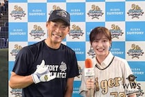【動画】桧山進次郎氏に川上千尋がインタビュー「打席に入ると真剣勝負なので！」＜サントリードリームマッチ2026＞
