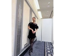 新木優子、シアー×立体フリルが映える、オールブラックの華やかドレス姿を公開