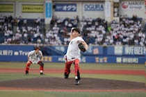 SHOW-WA・山本佳志がセレモニアルピッチで106キロを記録！