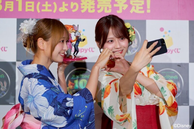 =LOVEの髙松瞳、瀧脇笙古が浴衣姿で『ズートピア』愛を語る “セルフィーポーズ”も再現