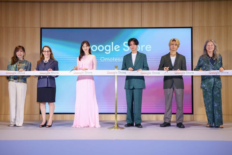 中条あやみ＆King & Prince永瀬廉・髙橋海人、Google Store表参道に登場　最新AI体験に夢中