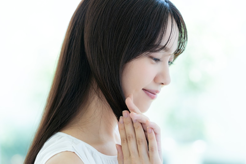 美髪の女性
