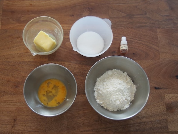 ちぎりメロン(クッキー生地材料)