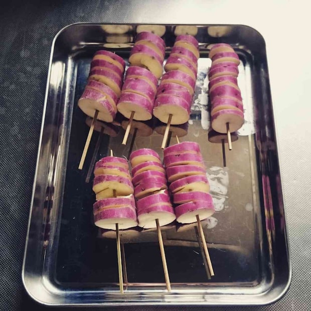 「トルネード大学芋」レシピ