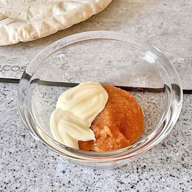 「ちくわとお餅の明太マヨピザ」レシピ