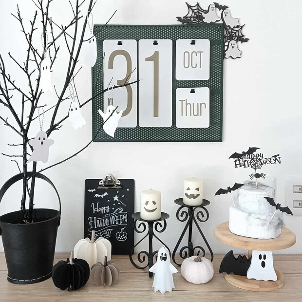 今年はひと味違う♪「モノトーン」なハロウィンインテリア5選！
