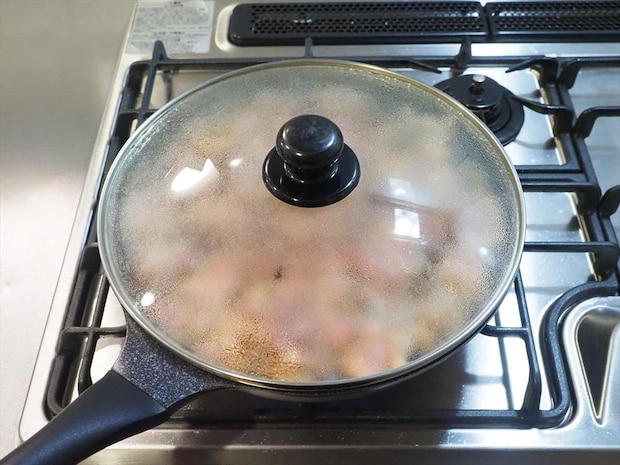 フライパン一つで鶏もも肉1㎏のポン酢煮