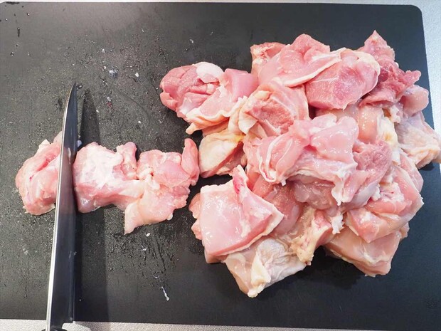 フライパン一つで鶏もも肉1㎏のポン酢煮