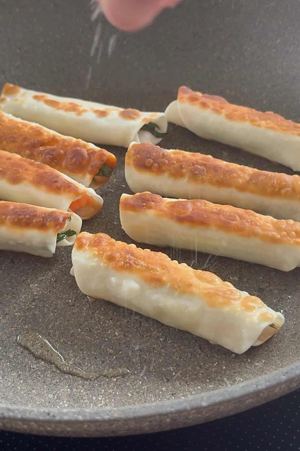 明太しそチーズ焼き工程2