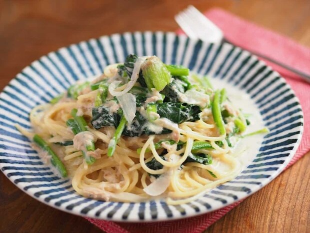 筋肉料理人さん ツナの牛乳パスタ