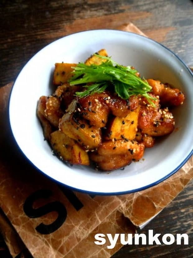 山本ゆりさんの「鶏肉とさつまいもの甘辛バターしょうゆ」レシピ