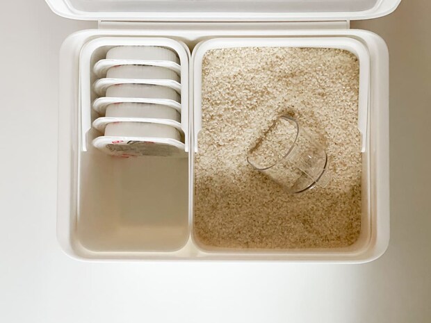 フタ付きストックケース 米びつ(インナーセット)/ライクイット