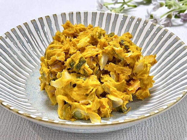 「かぼちゃのハニーマヨサラダ」レシピ