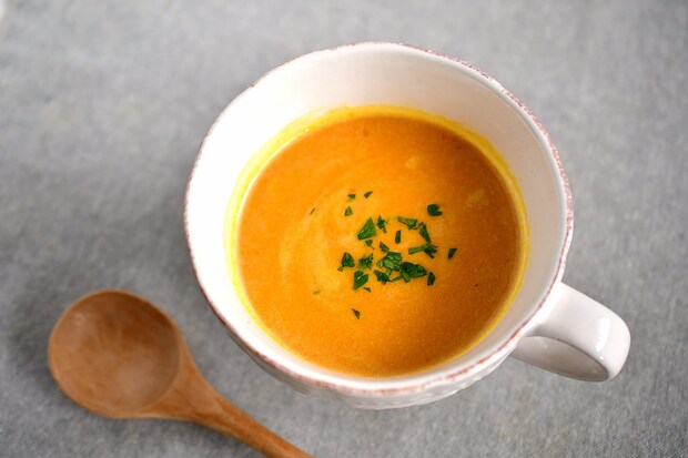 マッシュかぼちゃを使ったポタージュ