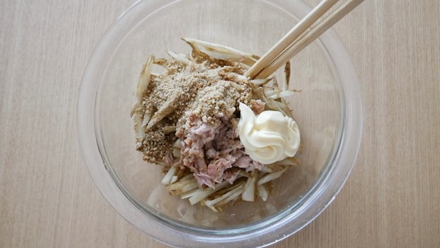 ごぼうサラダ工程2