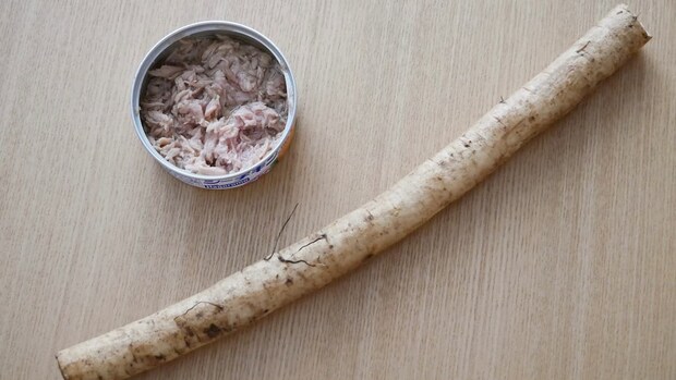 ごぼうサラダ材料