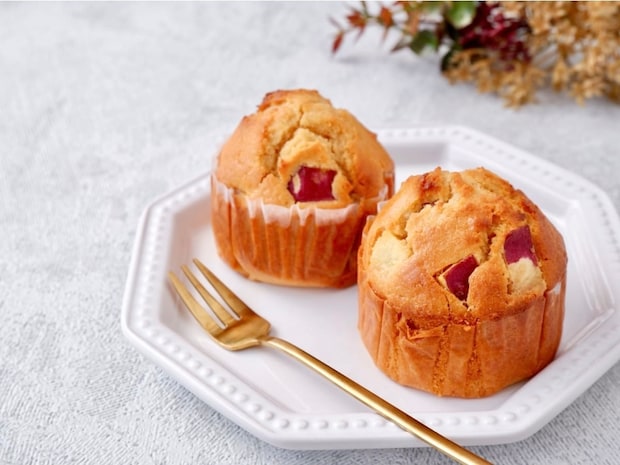 下準備はレンジで簡単♪混ぜて焼くだけ「さつまいもの米粉マフィン」の作り方