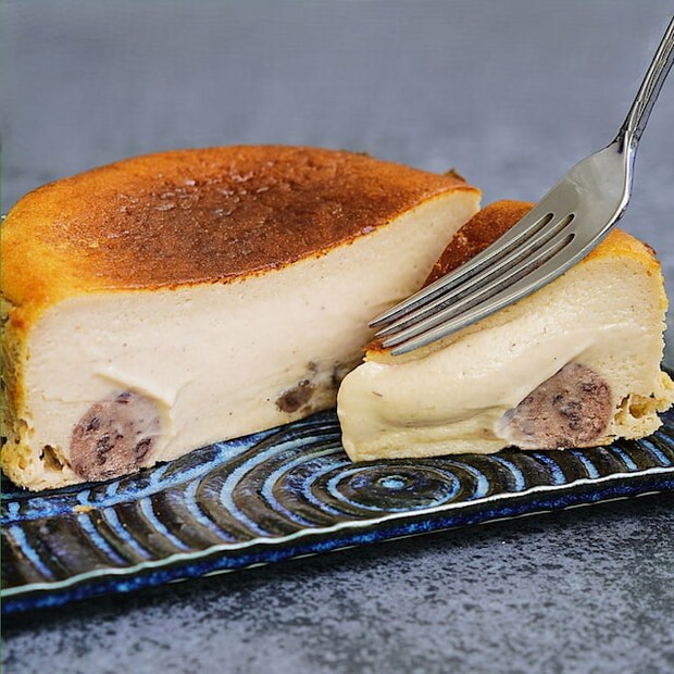 栗とあんこのチーズケーキ