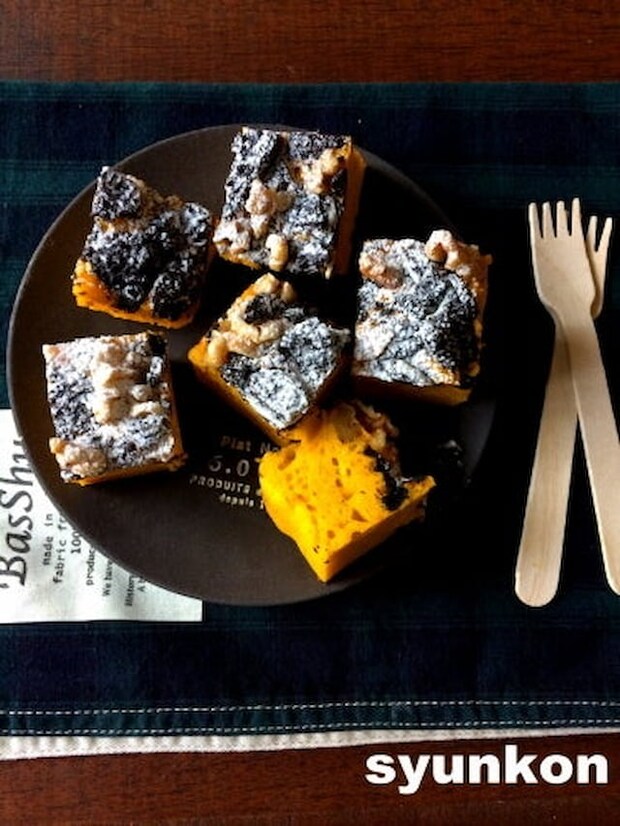 山本ゆりさんの「かぼちゃとオレオのケーキ」レシピ