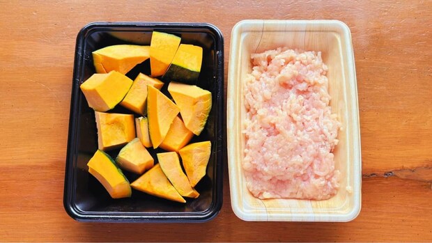 かぼちゃと鶏そぼろのとろとろ煮風