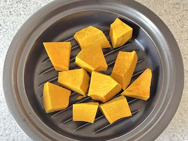 「パンプキンチーズケーキのクッキータルト」レシピ