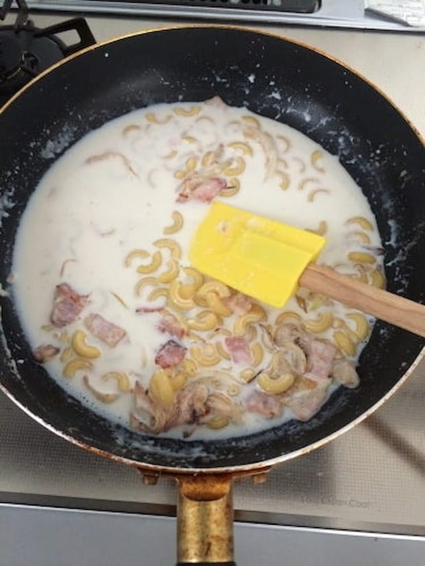 山本ゆりさんの「かぼちゃとひき肉のマカロニグラタン」レシピ