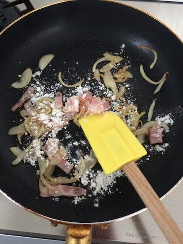 山本ゆりさんの「かぼちゃとひき肉のマカロニグラタン」レシピ