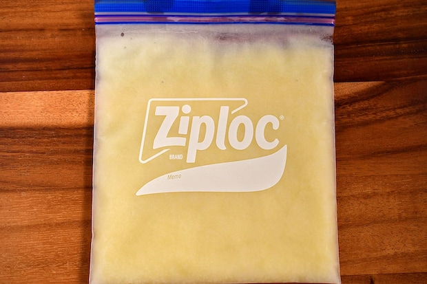 りんごピューレの冷凍保存