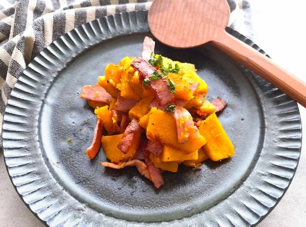 かぼちゃの塩バターきんぴら