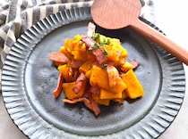 あまじょっぱさの虜♪ 「かぼちゃとベーコンのバター炒め」のレシピ