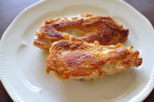 チキンステーキ　出来上がり