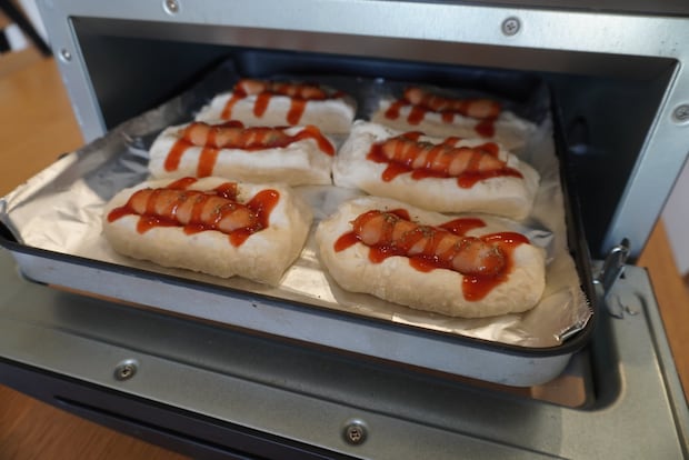 ウインナー焼成前