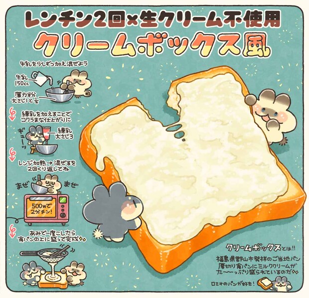 「クリームボックス風」レシピ