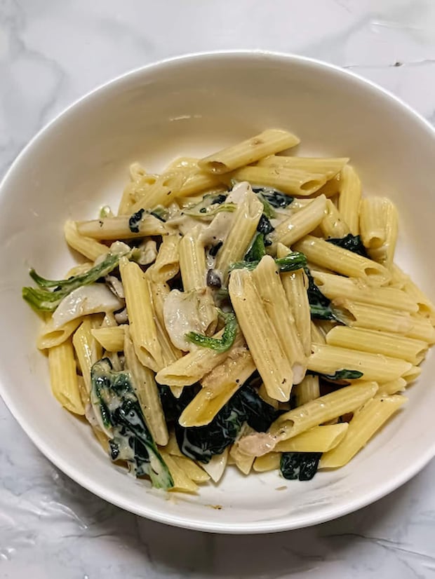 無印良品「煮込んでつくるスープパスタの素　サーモンとマスカルポーネクリーム」